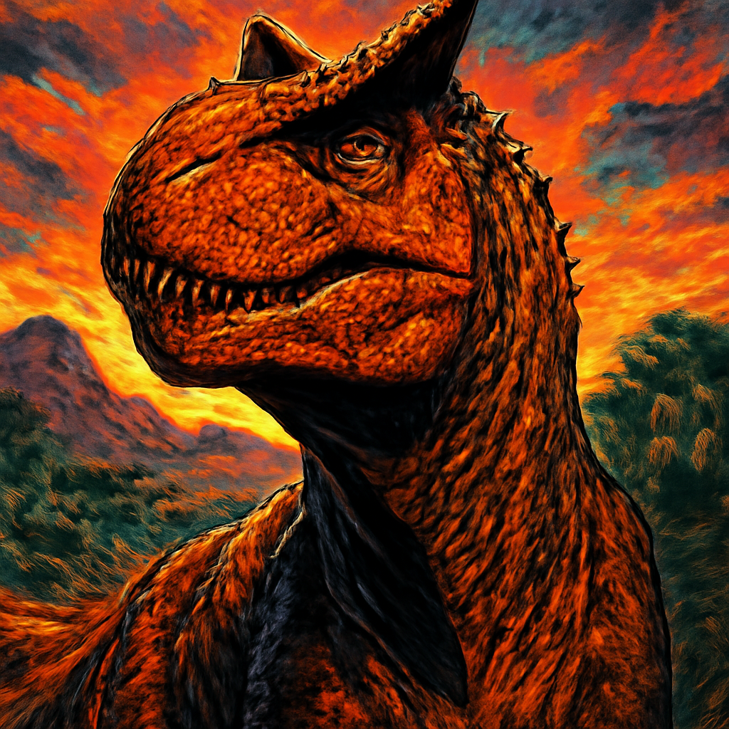 Carnotaurus portrait