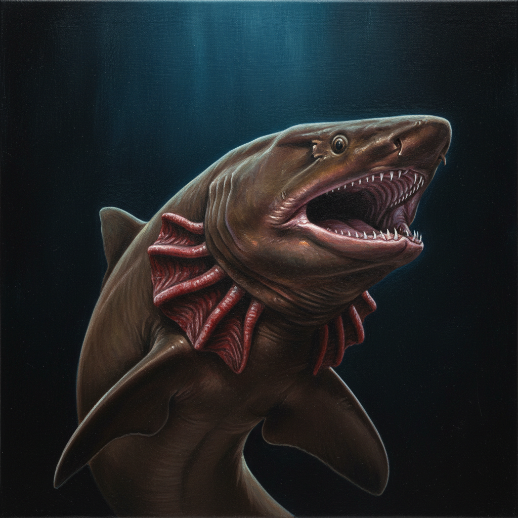 Frilled Shark portrait