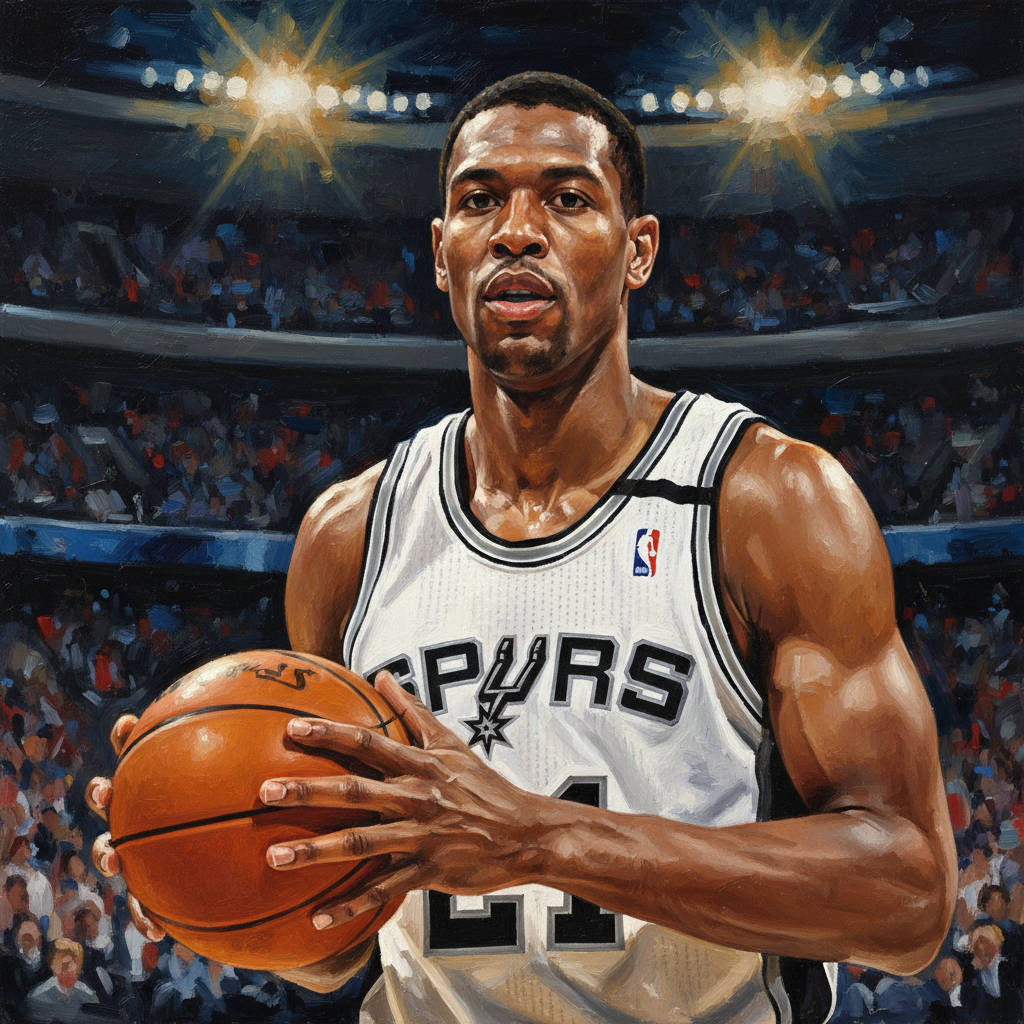 Tim Duncan portrait