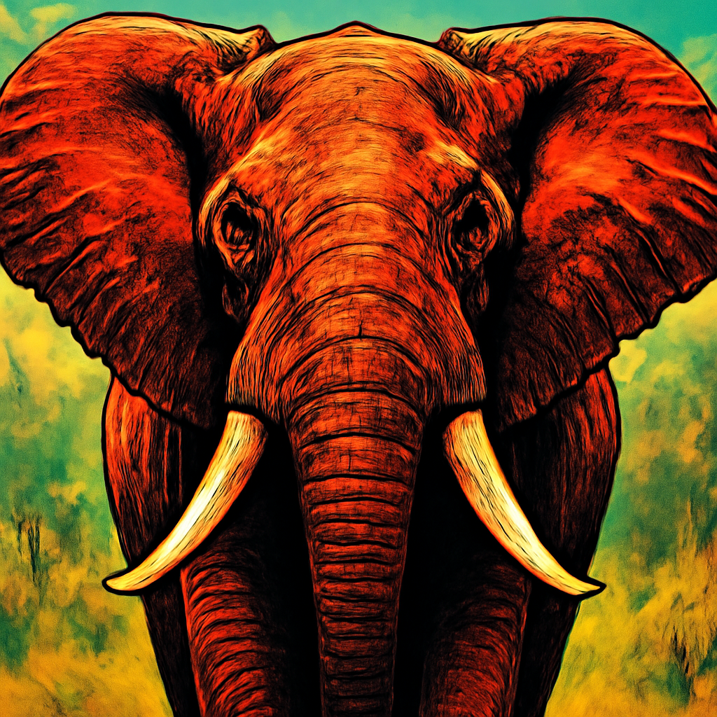 African Elephant portrait