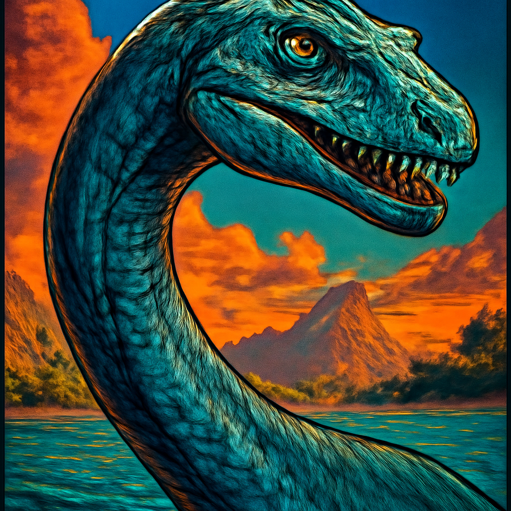 Elasmosaurus portrait