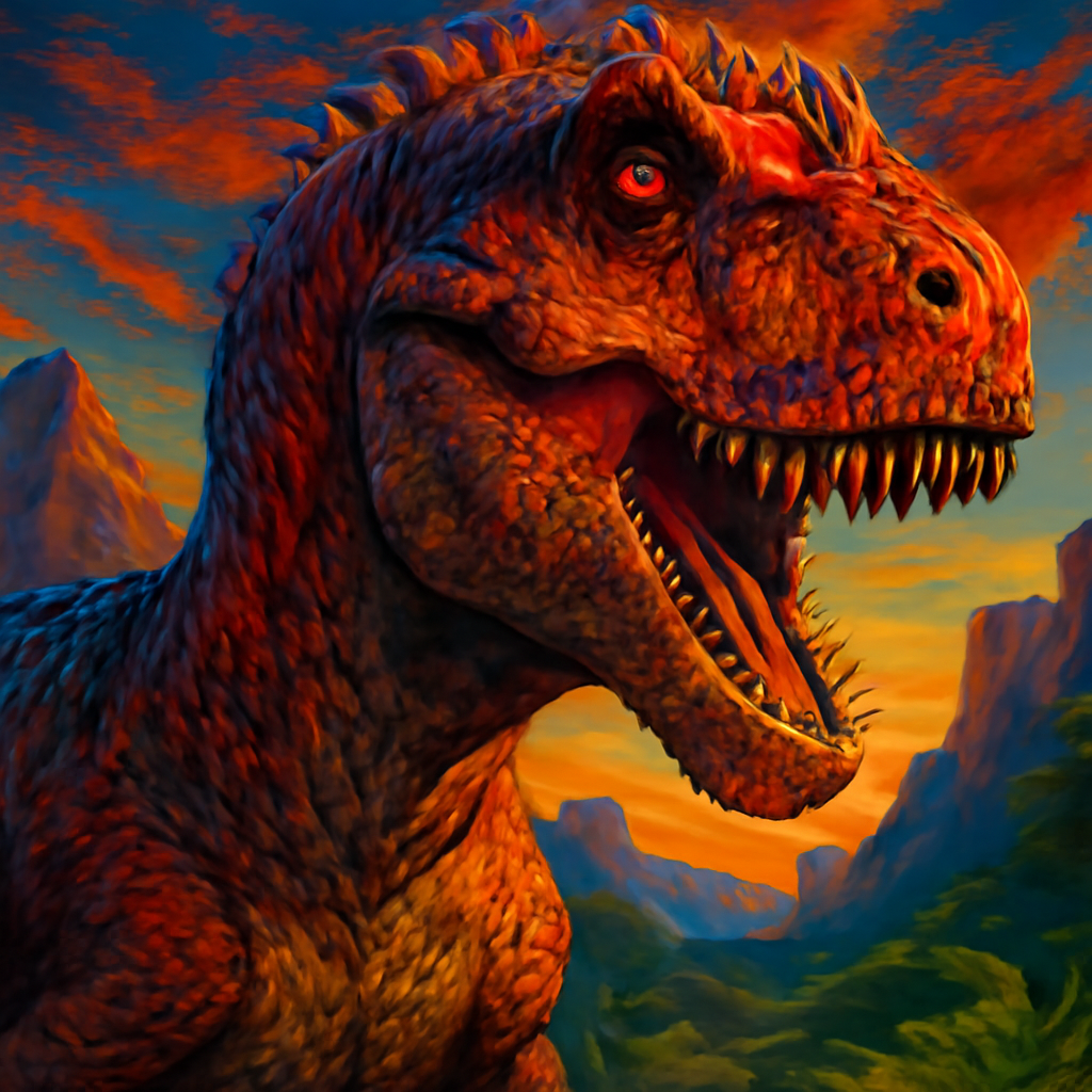 Allosaurus portrait