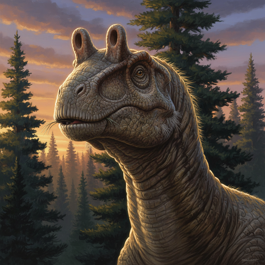 Camarasaurus portrait