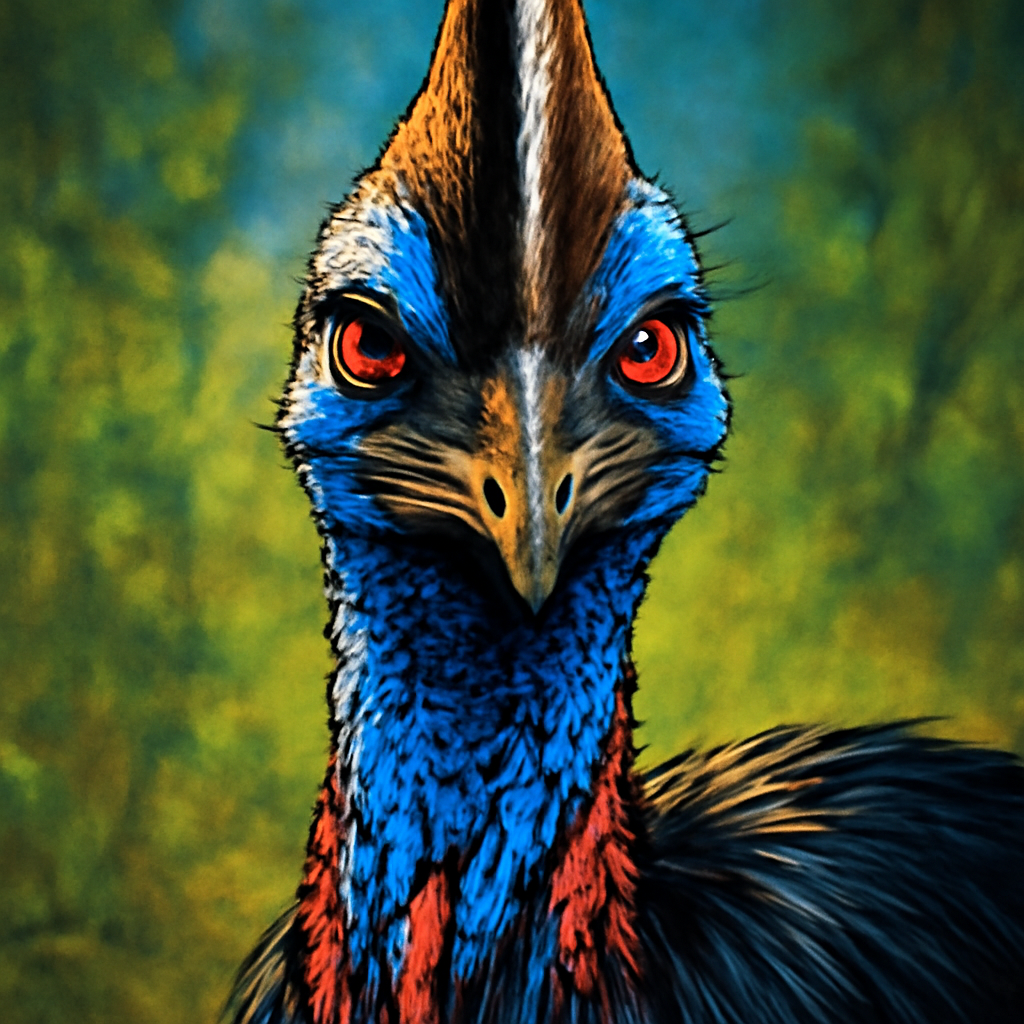 Cassowary portrait