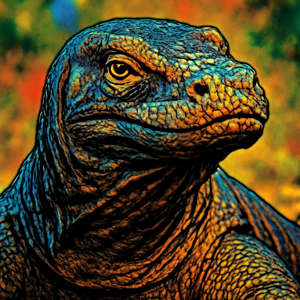 Komodo Dragon portrait