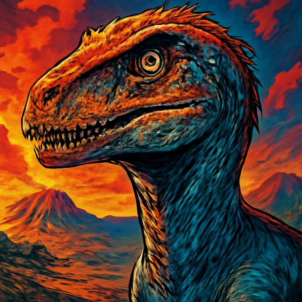 Deinonychus portrait