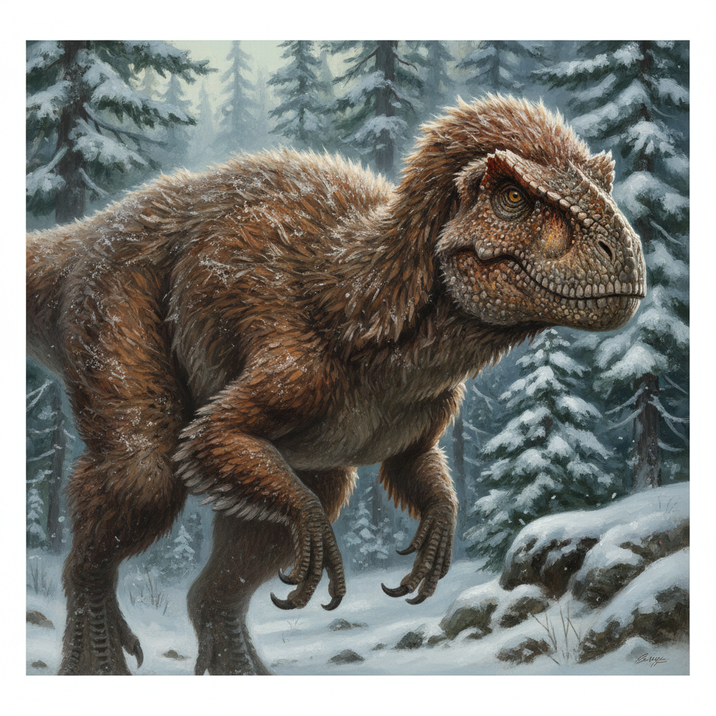 Yutyrannus portrait