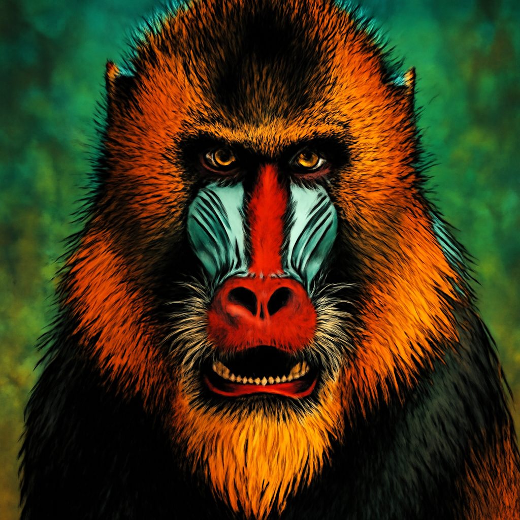 Mandrill portrait