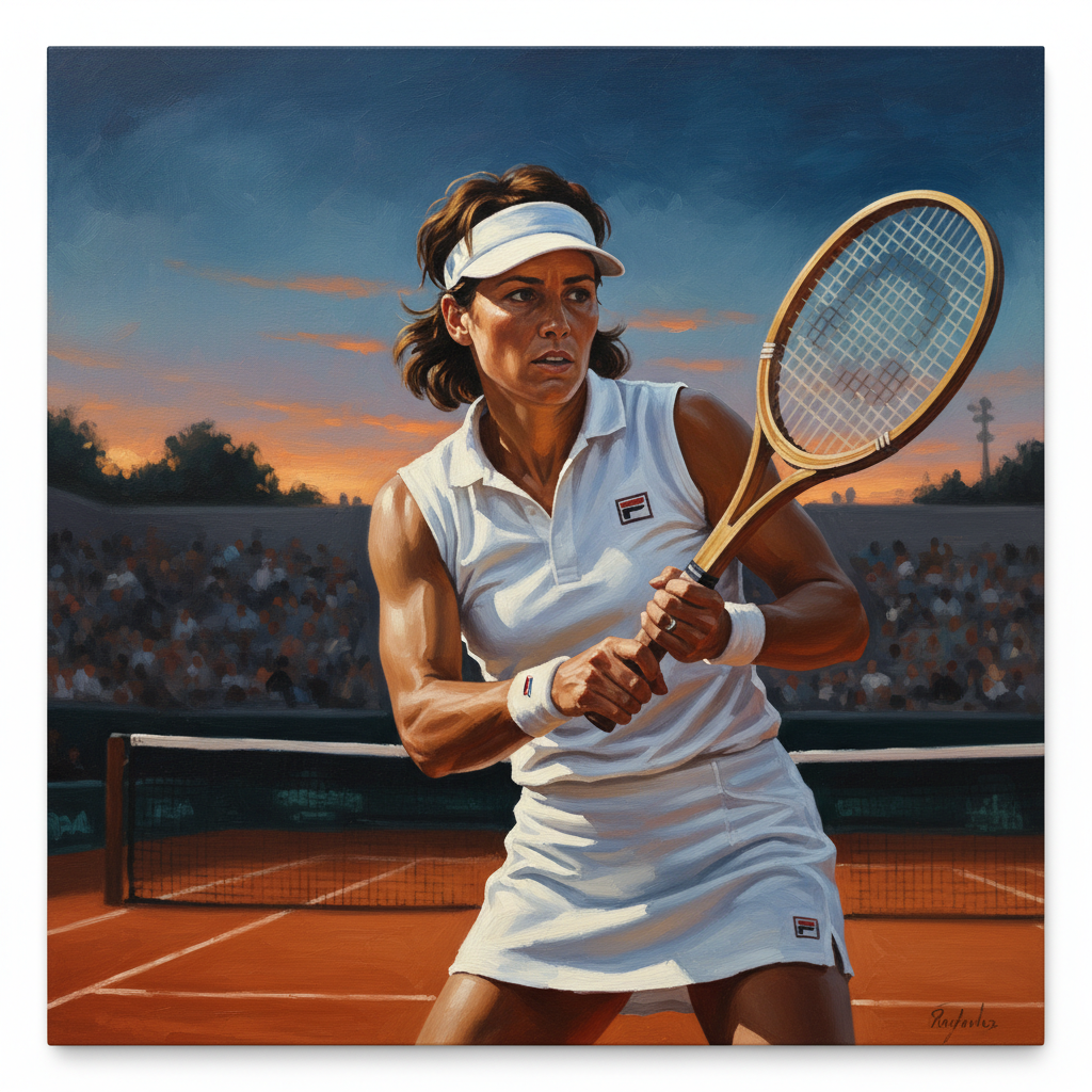 Martina Navratilova portrait