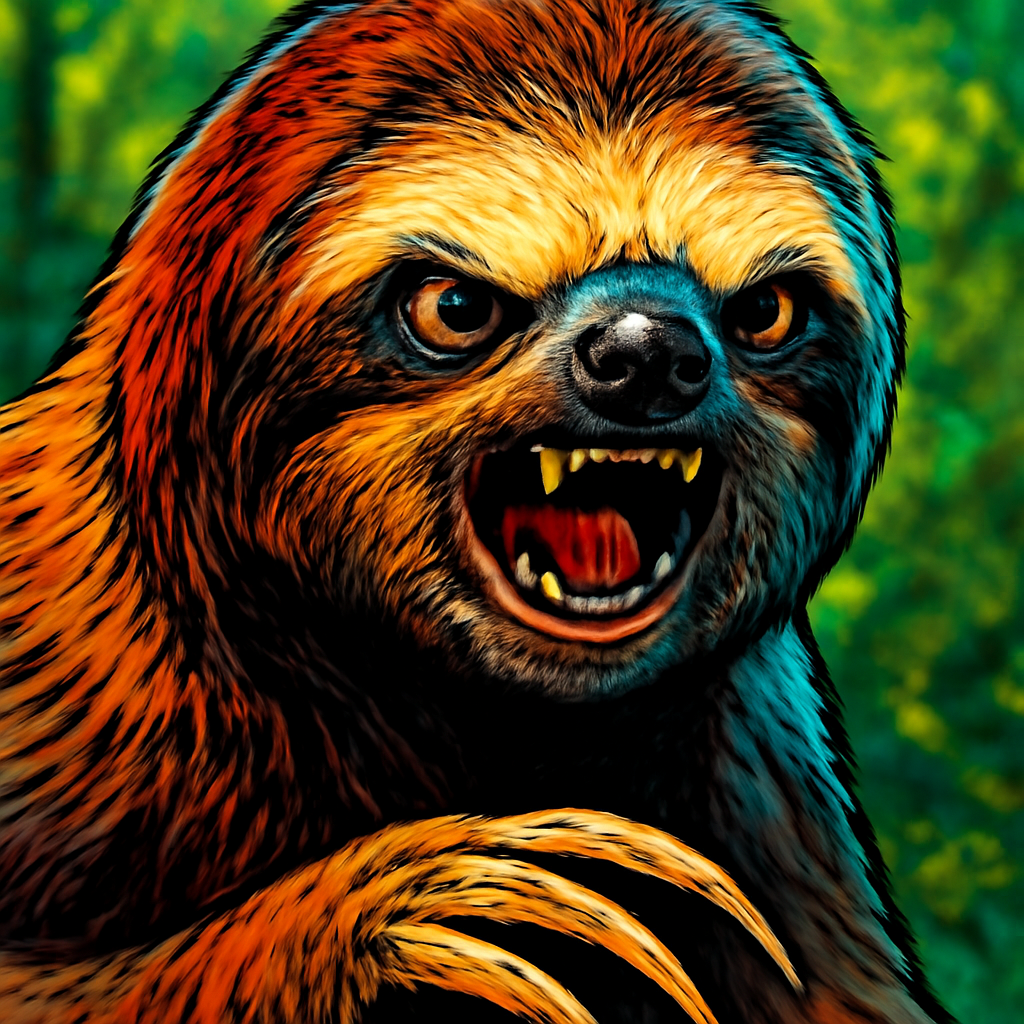 Three-Toed Sloth portrait