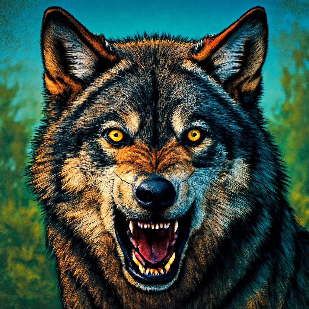 Grey Wolf portrait