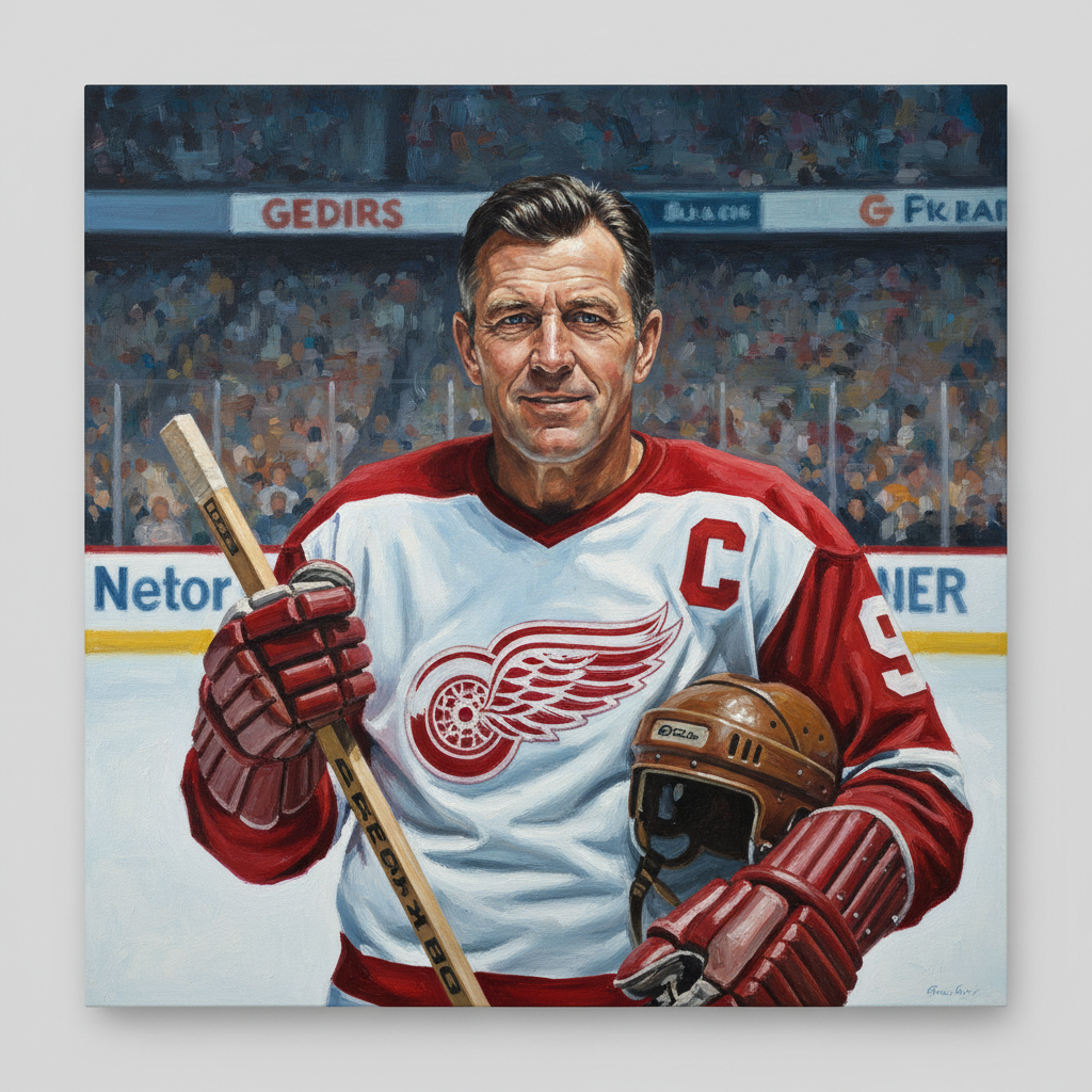 Gordie Howe portrait
