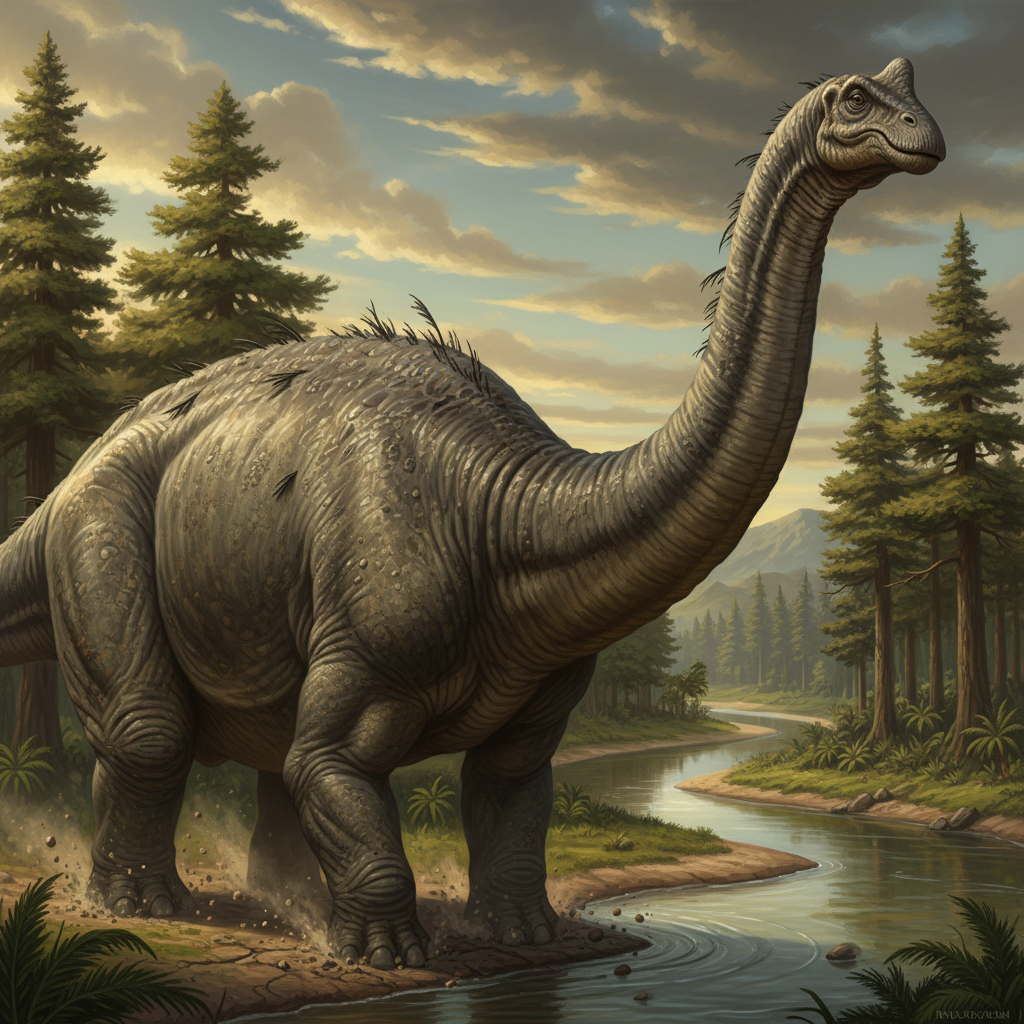 Brontosaurus portrait