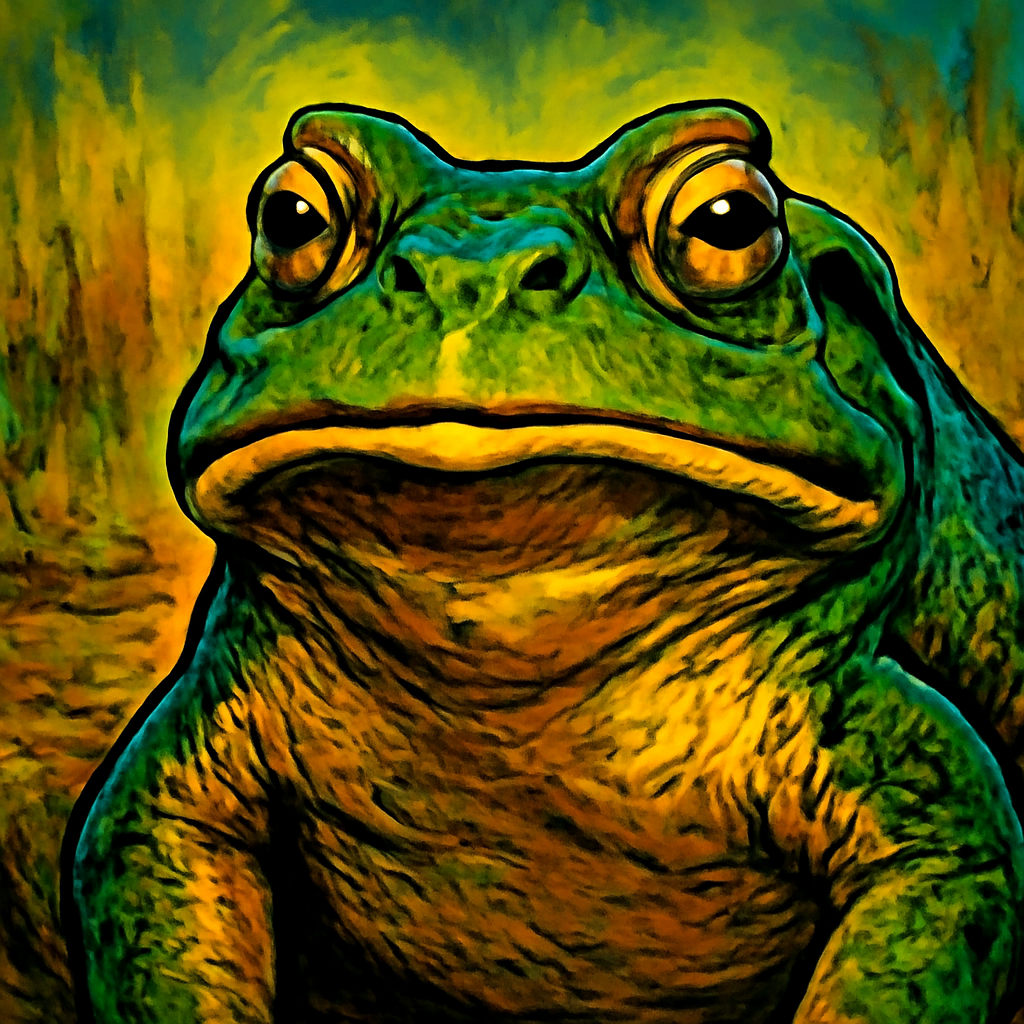 American Bullfrog portrait