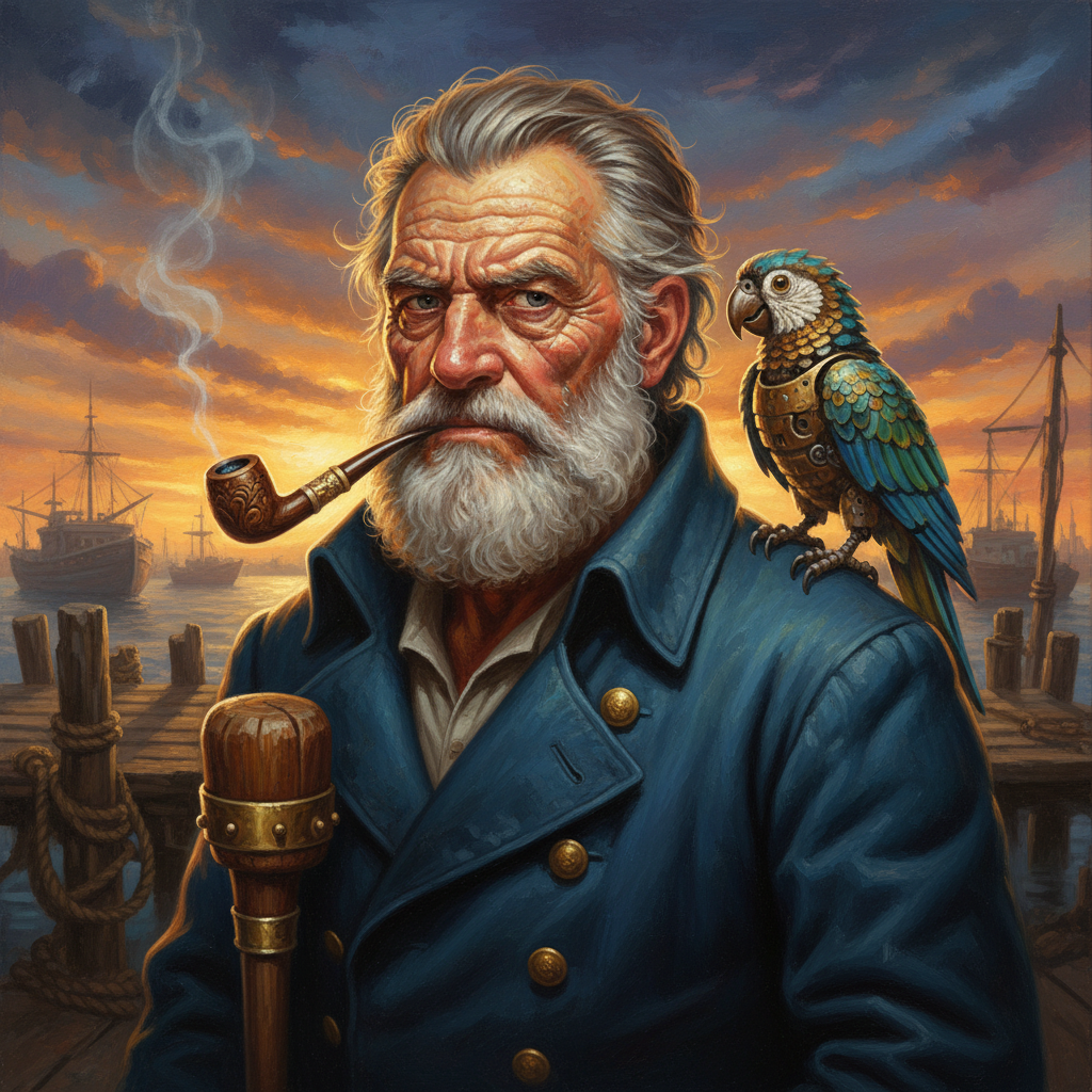 Old Salt Captain Hew portrait