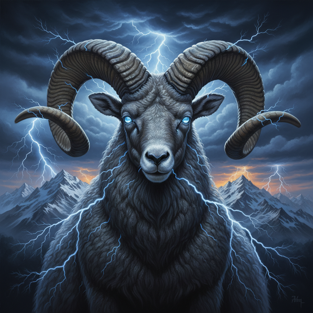 Lightning-Mantled Ram Thoroc portrait