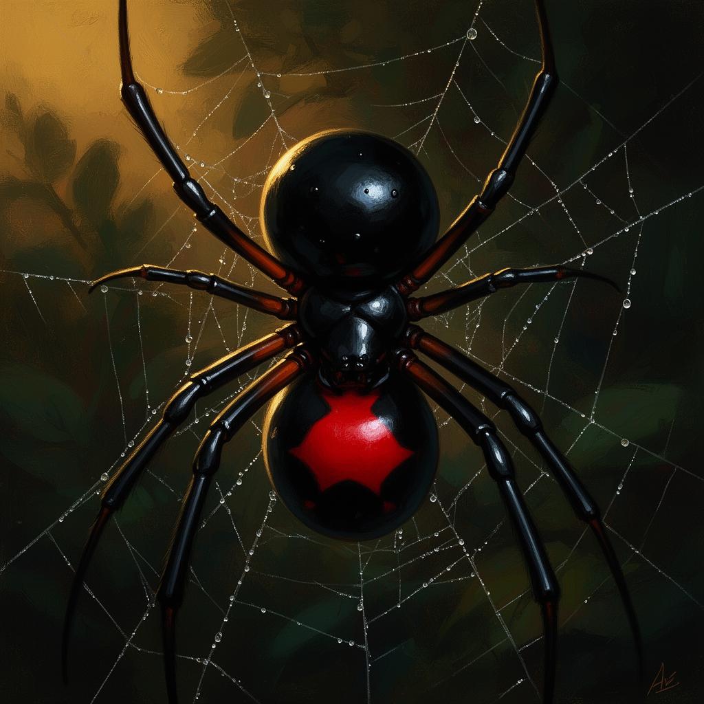 Black Widow portrait