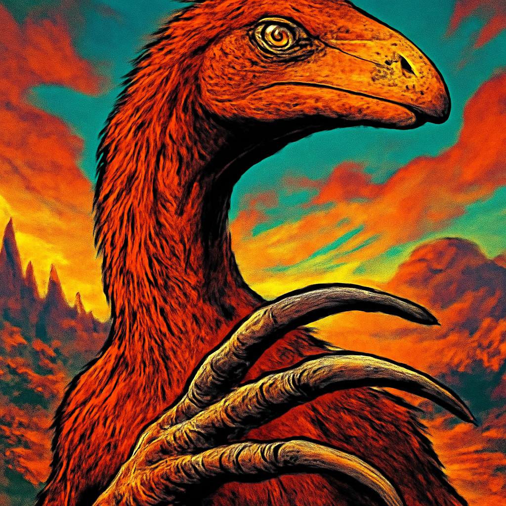 Therizinosaurus portrait