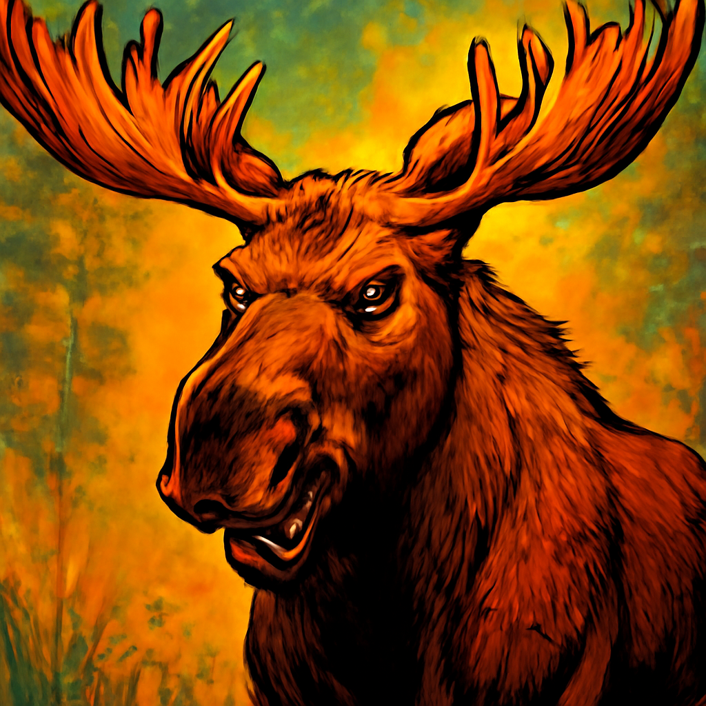 Moose portrait