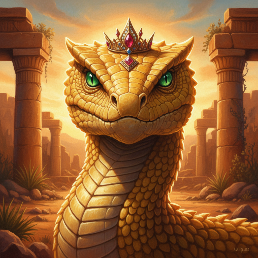 Basilisk portrait
