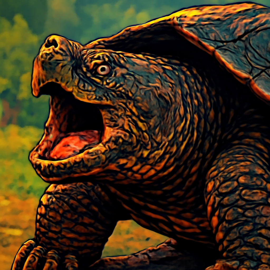 Snapping Turtle portrait