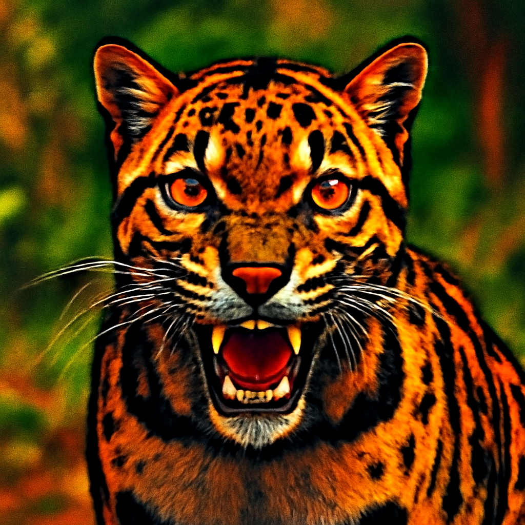 Clouded Leopard portrait