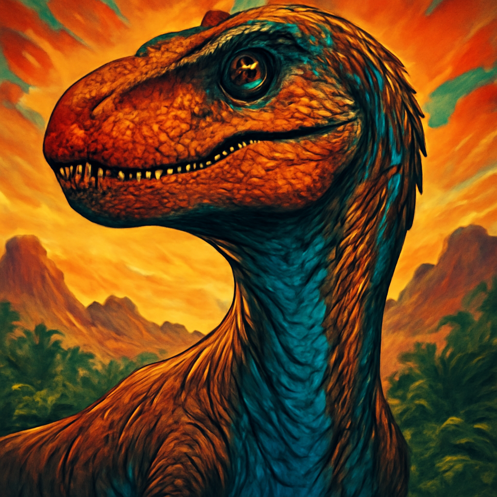 Utahraptor portrait