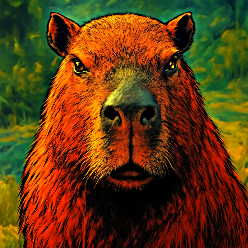Capybara portrait