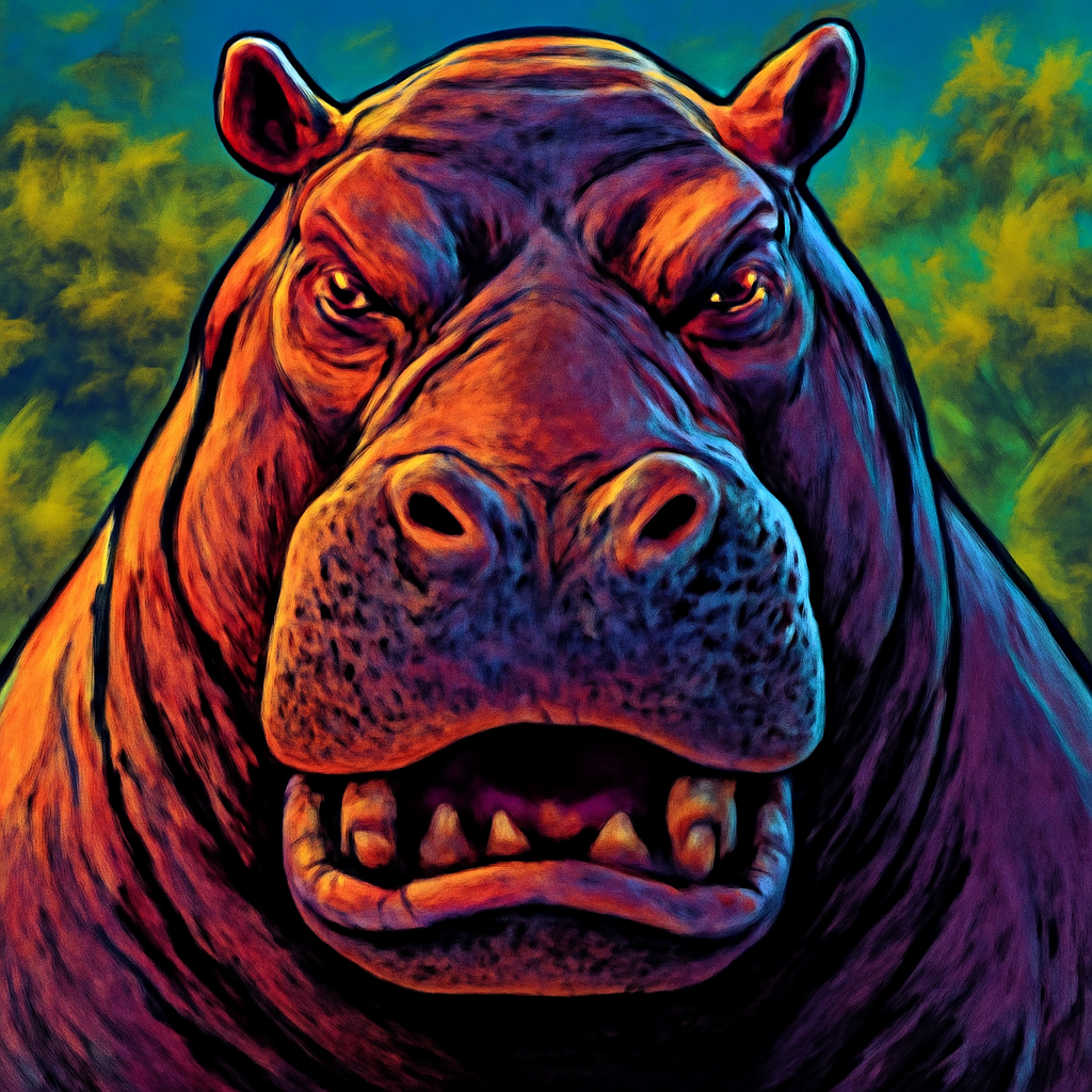 Hippo portrait