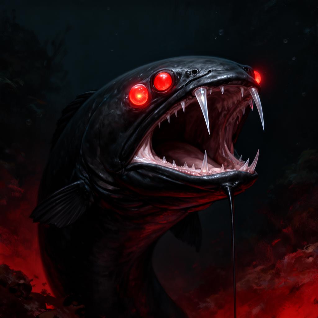 Black Dragonfish portrait