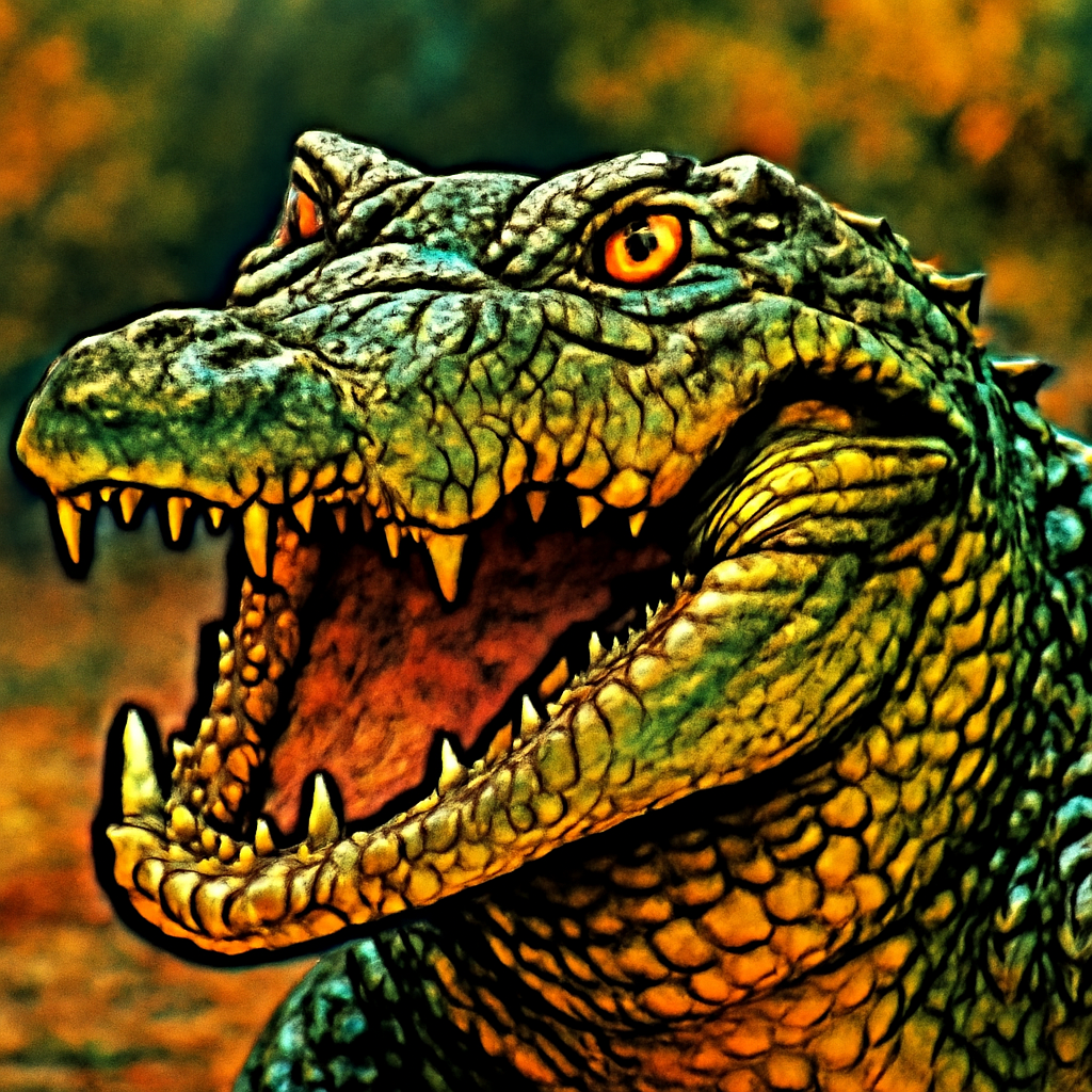 Saltwater Croc portrait