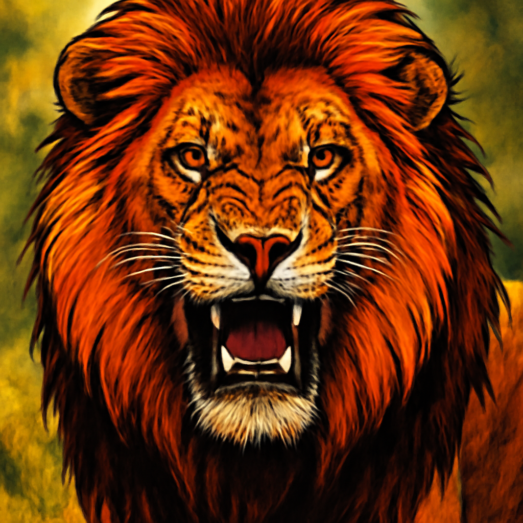 African Lion portrait