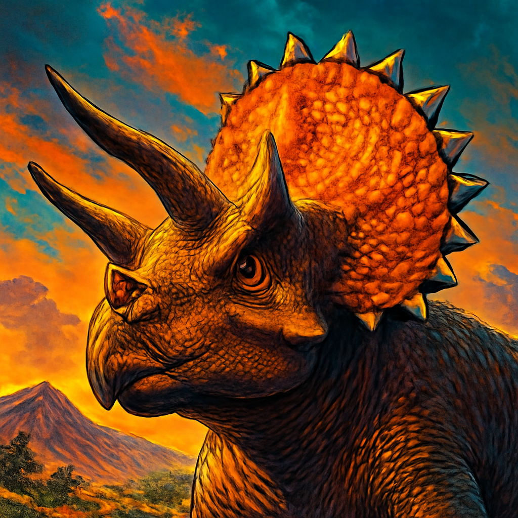 Triceratops portrait