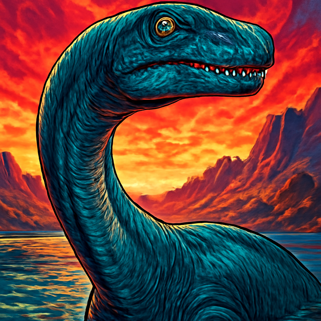 Plesiosaurus portrait