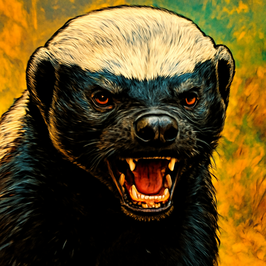 Honey Badger portrait