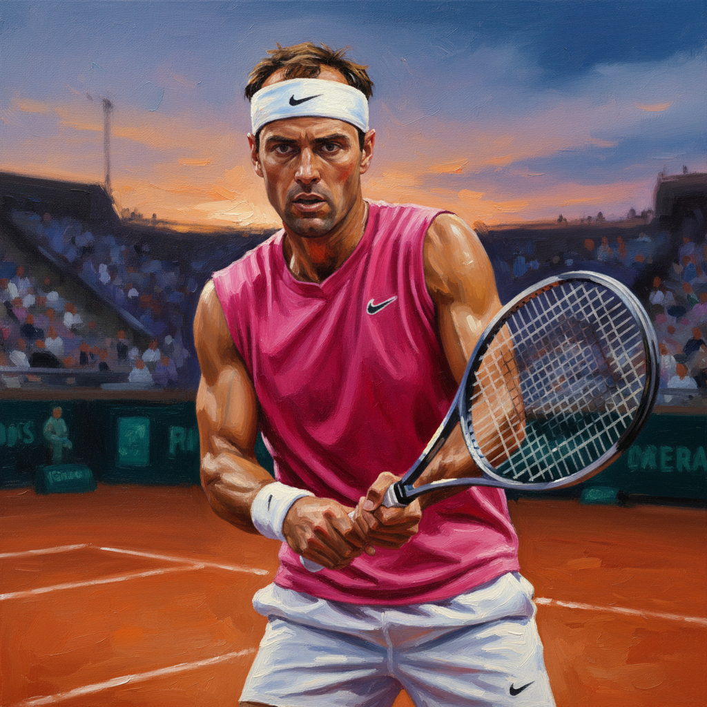 Andre Agassi portrait