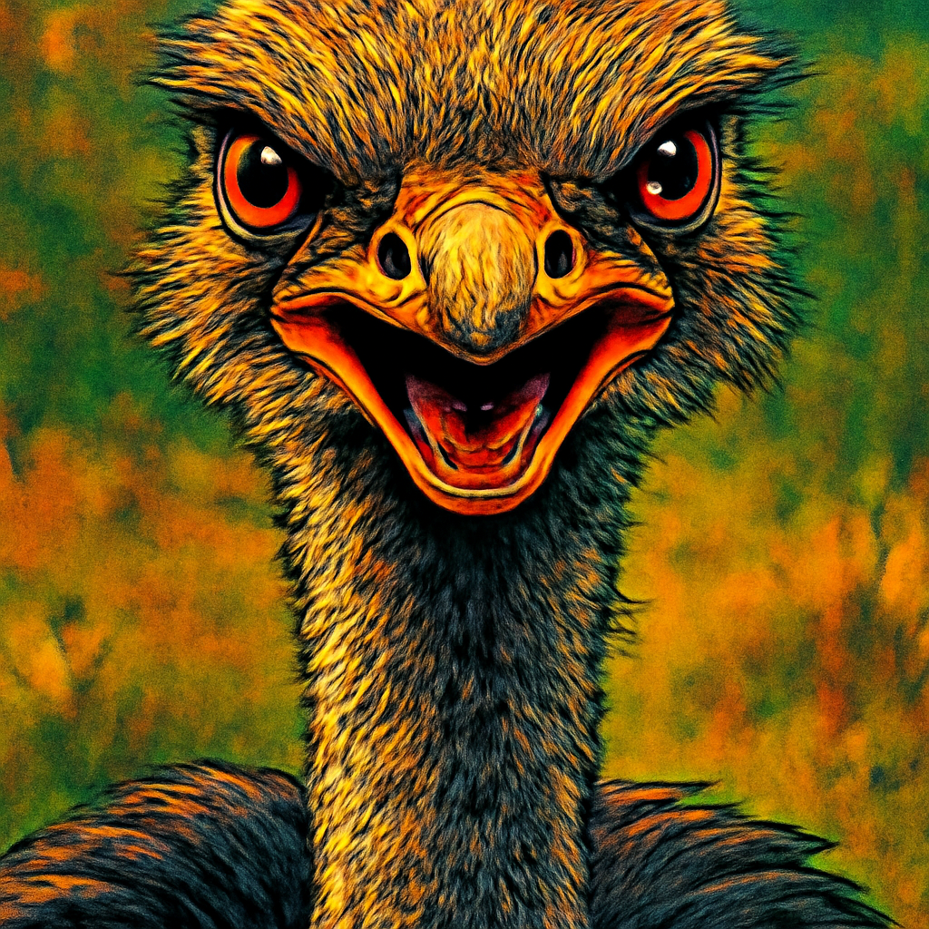 Ostrich portrait