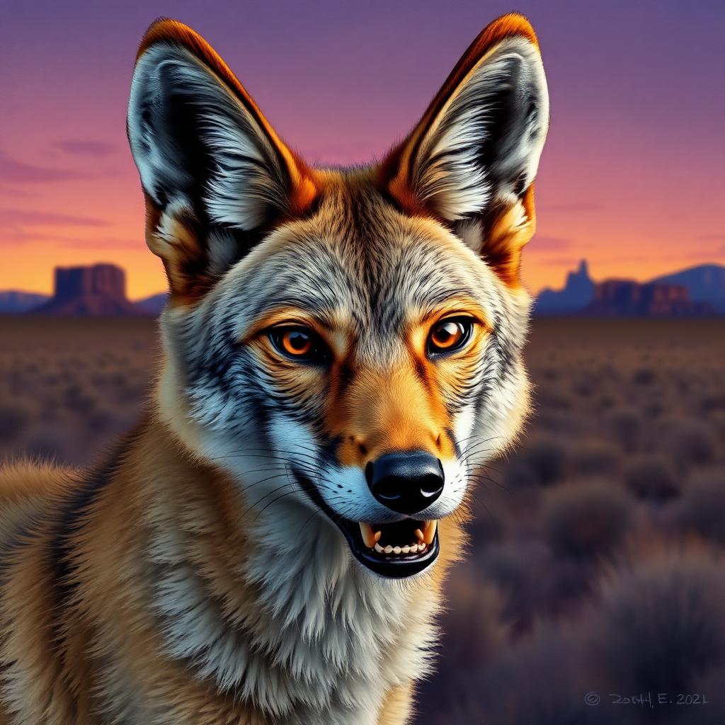 Coyote portrait