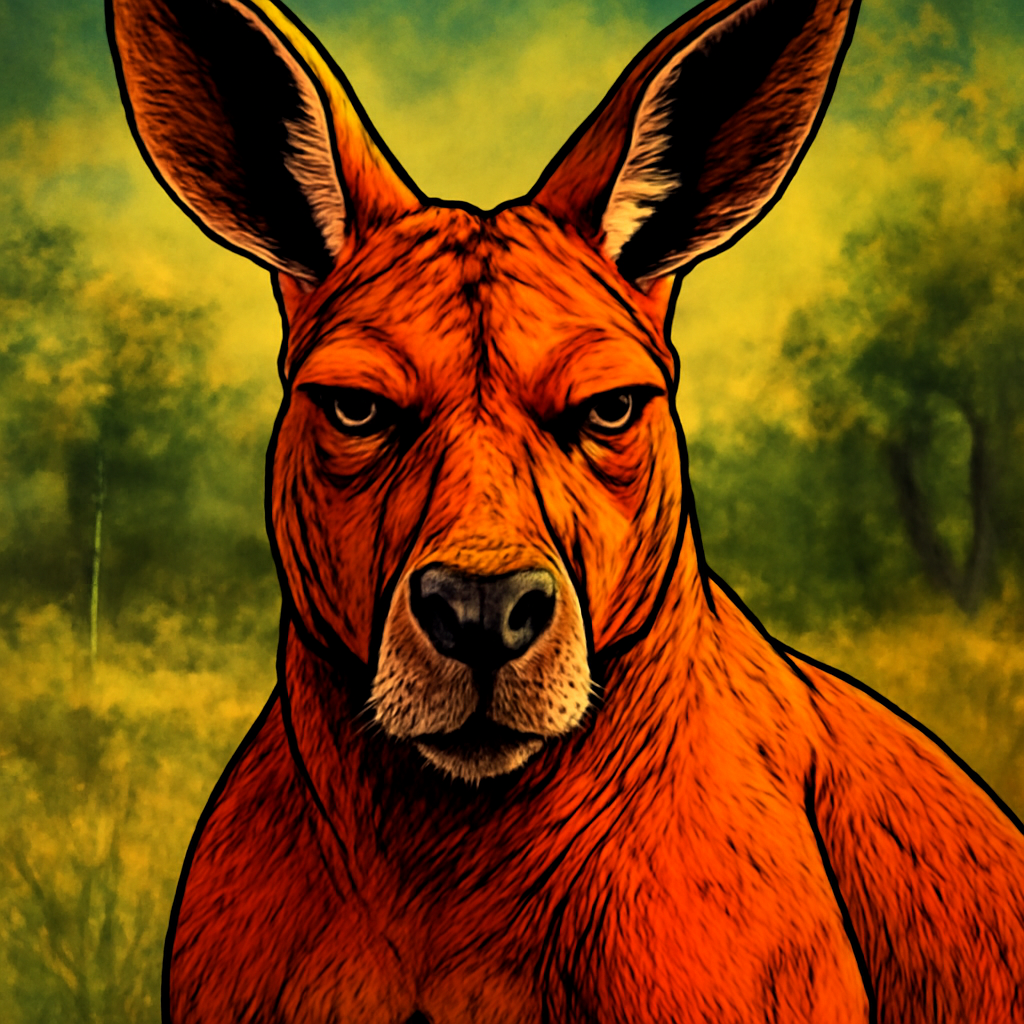 Red Kangaroo portrait