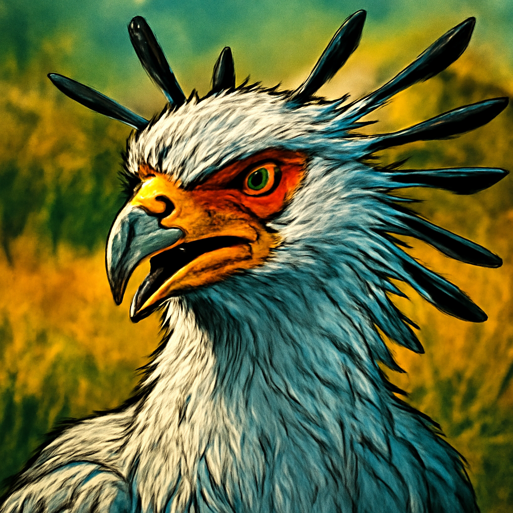 Secretary Bird portrait