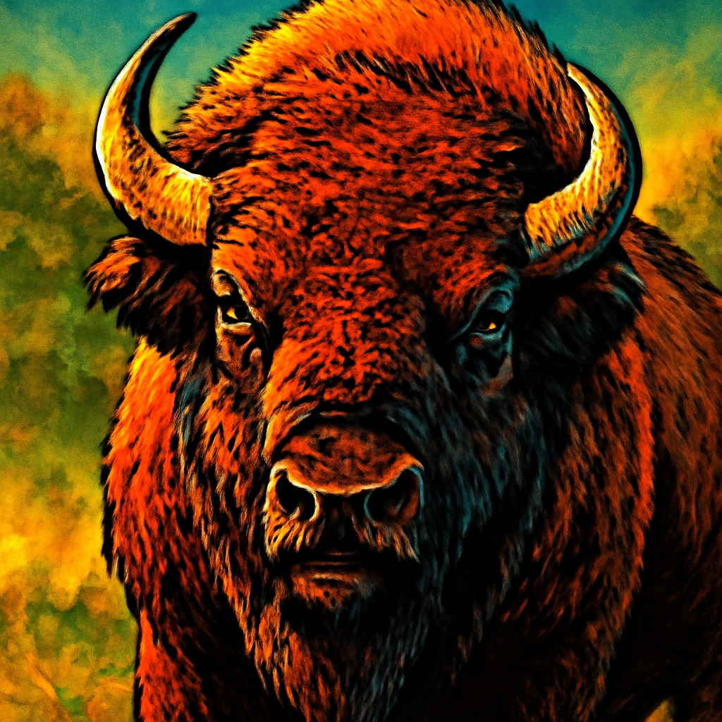 Bison portrait