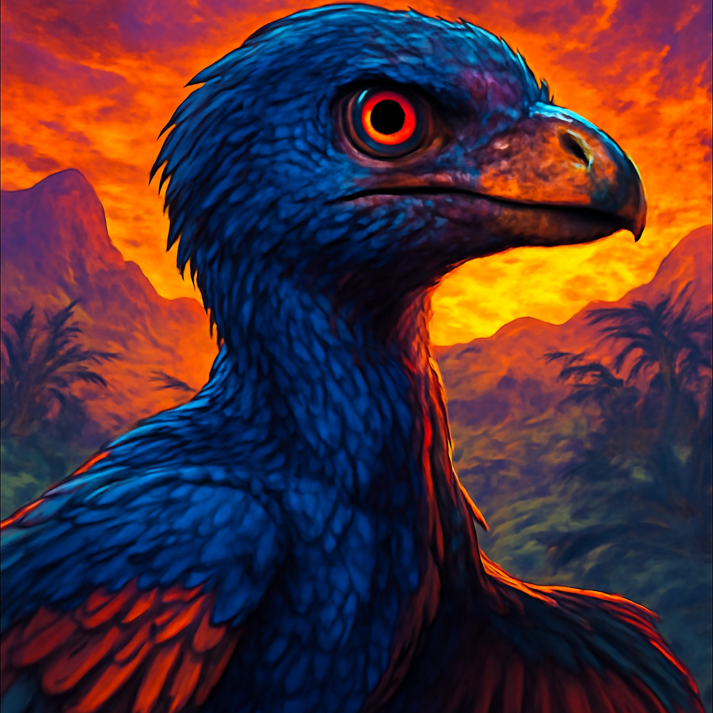 Microraptor portrait