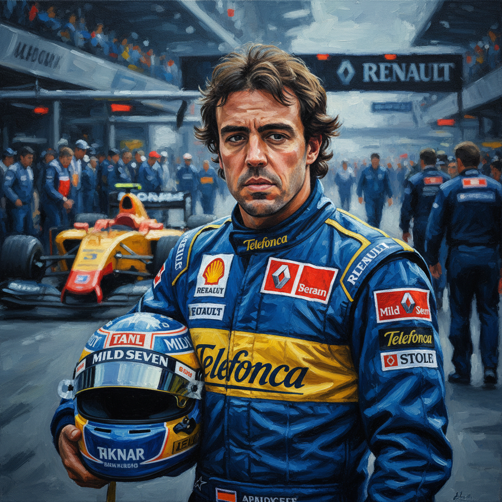 Fernando Alonso portrait