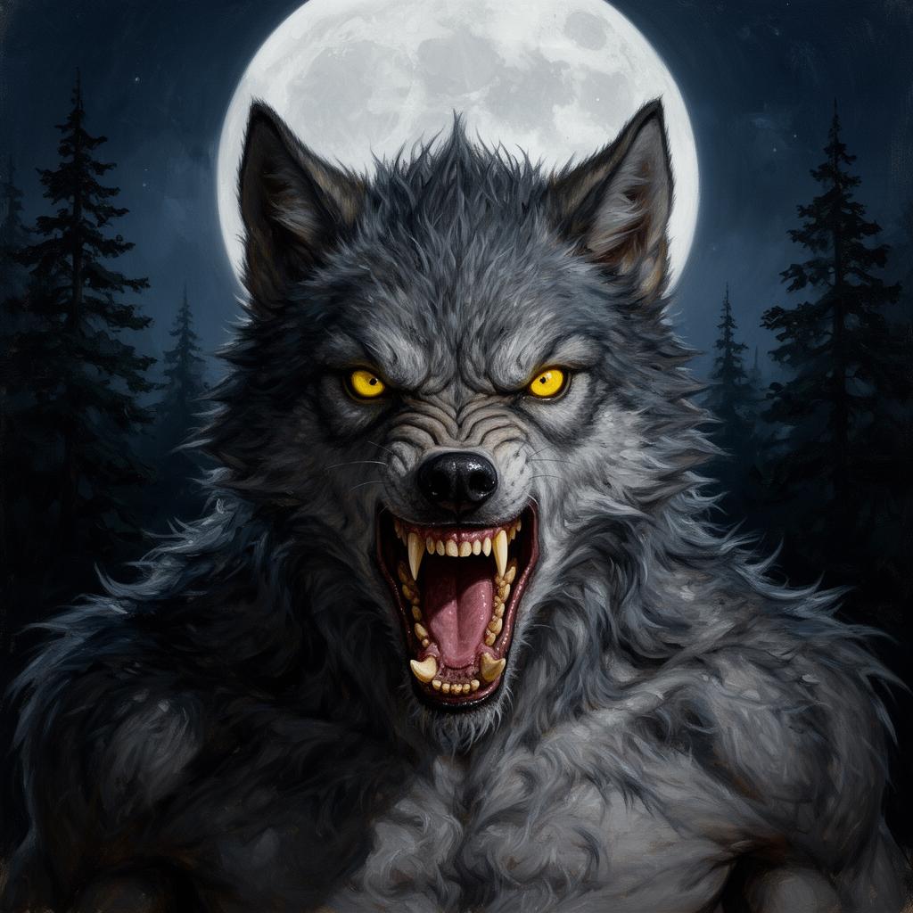 Werewolf portrait