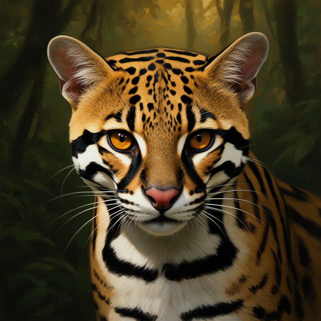 Ocelot portrait