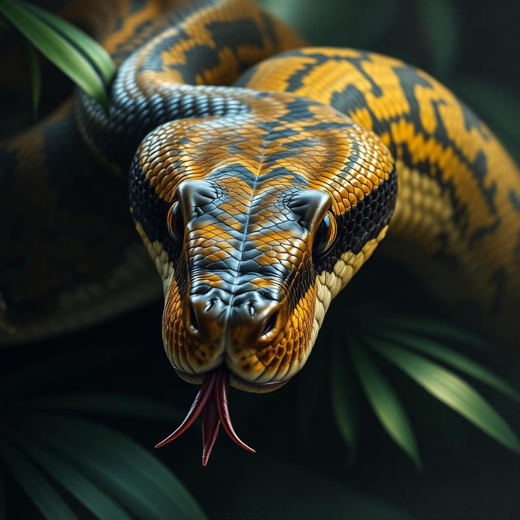 Reticulated Python portrait